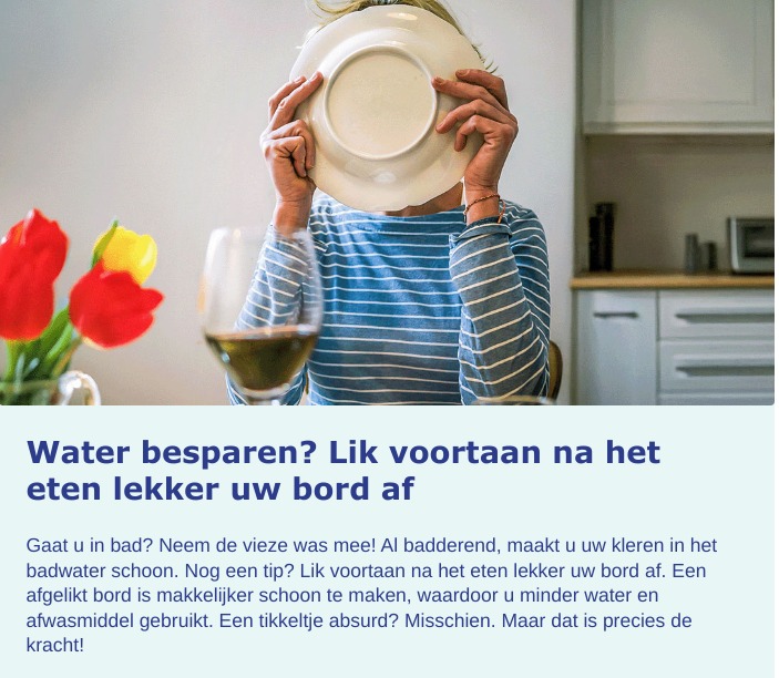 _BLife_'s tweet photo. In de mail van vandaag zat de nieuwsbrief van waterbedrijf #Vitens 
In die mail o.a. dit, en I kid you not!#waterbesparen #liklekkeruwbordaf #metdevuilewasinbad 
🤡🤡🤡 https://t.co/D5ol6jzFUB