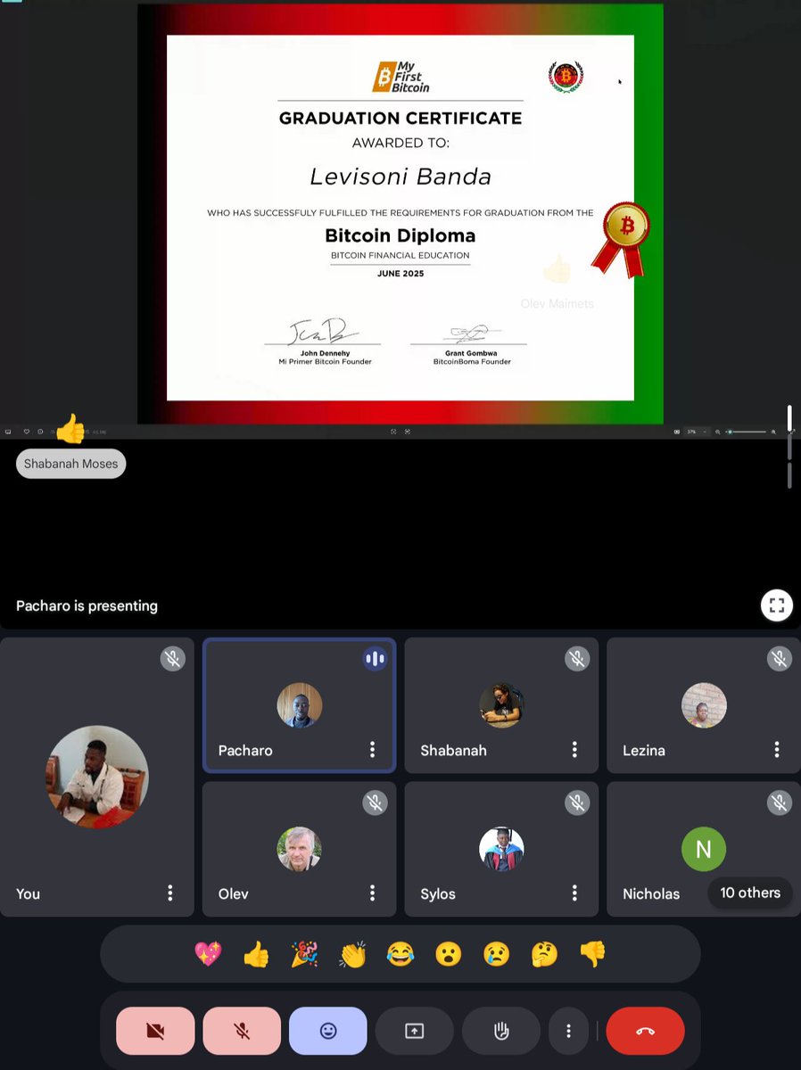 codaMW's tweet image. This is so touching, Thank you @BitcoinBoma @MyfirstBitcoin_ @TwymanNicholas @Bhodlr1
I am speechless..Thank for God #Bitcoin
Thank you Satoshi
@ReserveBankMW checkout the future of finance based on Austrian Economics
Congratulations graduates
Building Bitcoin army's