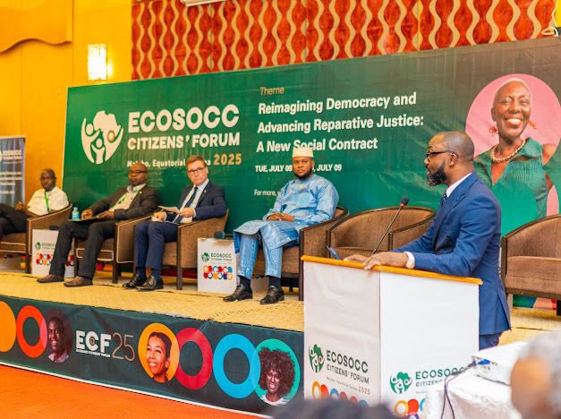 COMESA Governance, Peace and Security (@comesa_gps) on Twitter photo Happening Now!!!
Dr Oita Etyang, Head of Governance Peace and Security represents COMESA at the <a href="/AU_ECOSOCC/">African Union ECOSOCC</a> CSO Inter-regional dialogue in Malabo, Equatorial Guinea 🇬🇶. He has emphasized regional efforts in peacebuilding and noted areas for improvement. He has highlighted the Happening Now!!!
Dr Oita Etyang, Head of Governance Peace and Security represents COMESA at the <a href="/AU_ECOSOCC/">African Union ECOSOCC</a> CSO Inter-regional dialogue in Malabo, Equatorial Guinea 🇬🇶. He has emphasized regional efforts in peacebuilding and noted areas for improvement. He has highlighted the