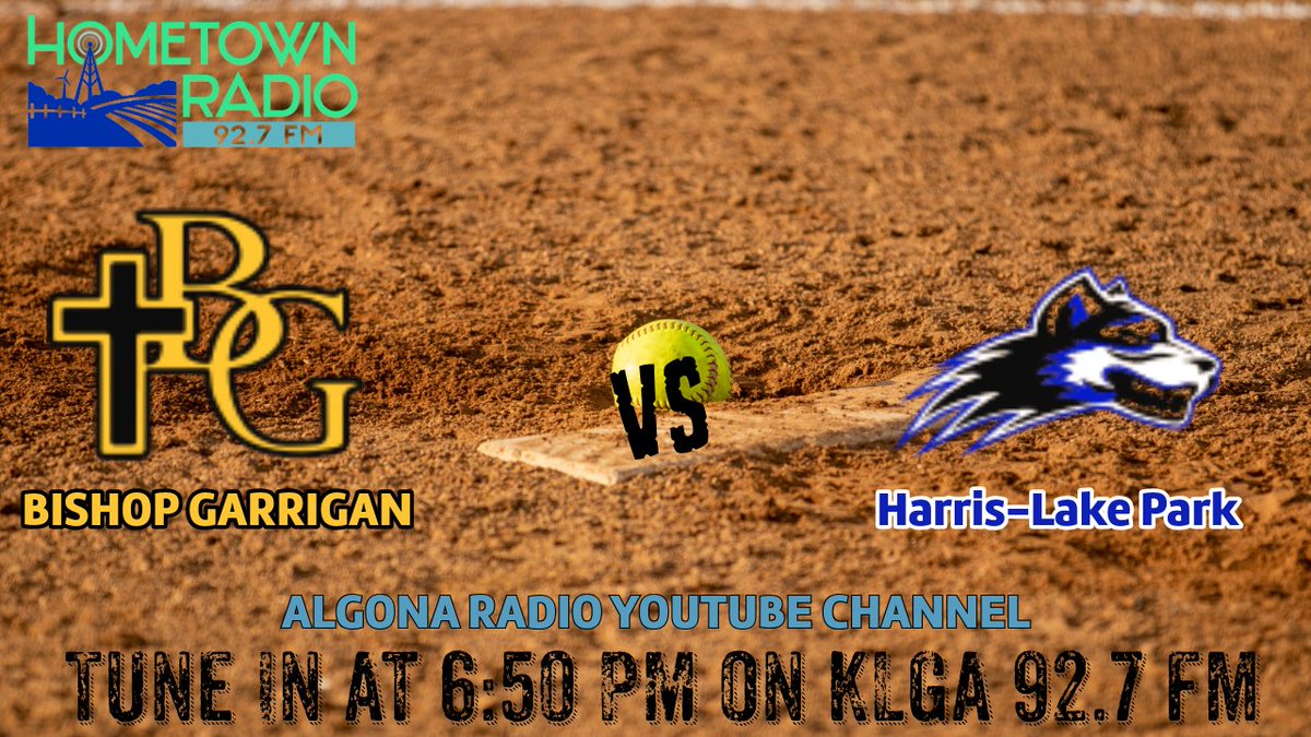 Class 1A postseason softball starts tonight, as Bishop Garrigan faces Harris-Lake Park on KLGA 92.7 FM!
youtube.com/watch?v=W_d3Z-…