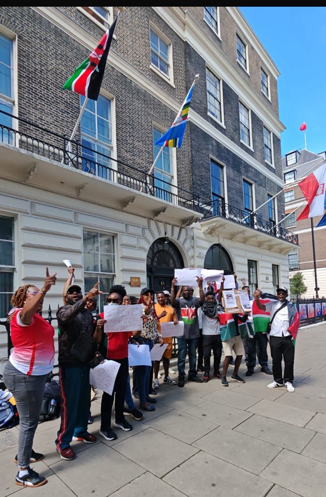 🇰🇪 🇬🇧 Patriots are arriving in London for the Saba Saba demonstrations . 
#SabaSaba2025