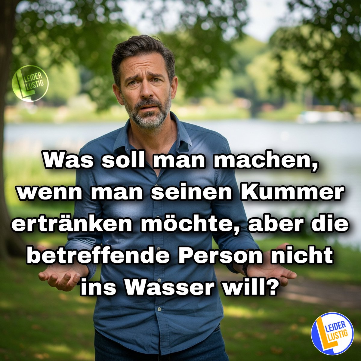leiderlustig1's tweet photo. Was soll man machen..

#lachen #leiderlustig #lustigesprüche #spaß #humor #schwarzerhumor #sprüche https://t.co/pFVpWb4Li0