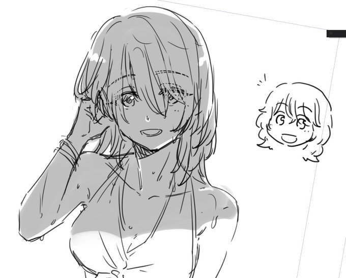 こっちの身体は描きやすいんよな 