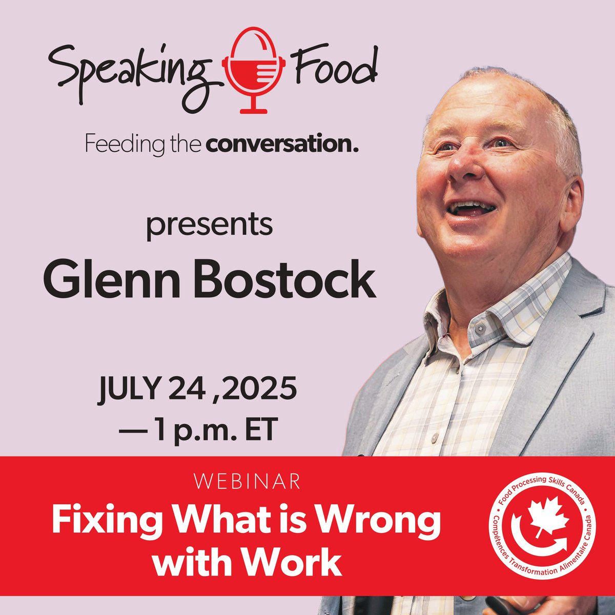 In this upcoming Speaking Food webinar, Glenn Bostock, Founder and CEO of SnapCab, shares how he built a multi-million-dollar manufacturing company by prioritizing purpose, kindness, and authenticity.
Register now! na3.hubs.ly/y04lFx0
Date: Thursday, July 24, 2025 1 p.m. ET