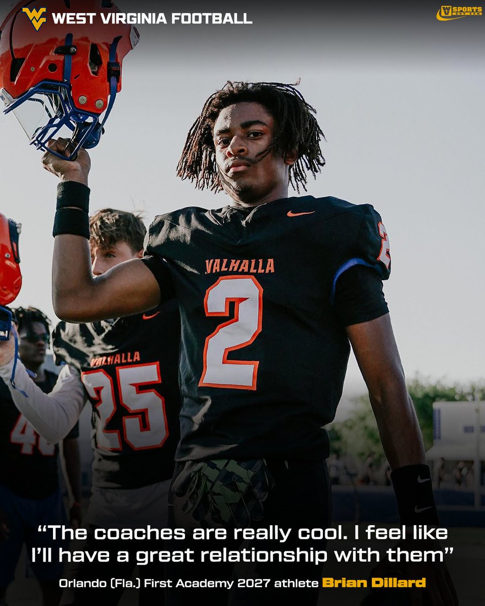 2027 ATH Brian Dillard re-offered by #WVU after visit. Mountaineers remain high on his list as he eyes future trips.

Interview 👉 gowvu.us/zo2
