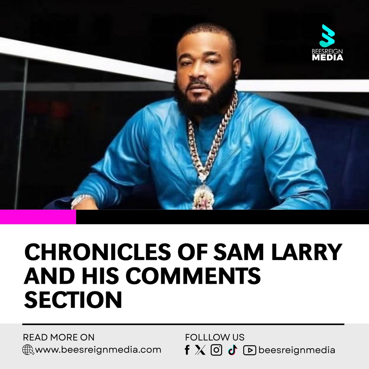 beesreignmedia's tweet image. Sam Larry obviously doesn’t care about his comment section, because Nigerians are doing him dirty 🤣🤣

Swipe to see some of the hilarious comments on his TikTok post 💚💚

Follow @beesreignmedia for more gists and updates
#joblaq #samlarry #mohbad 

A thread