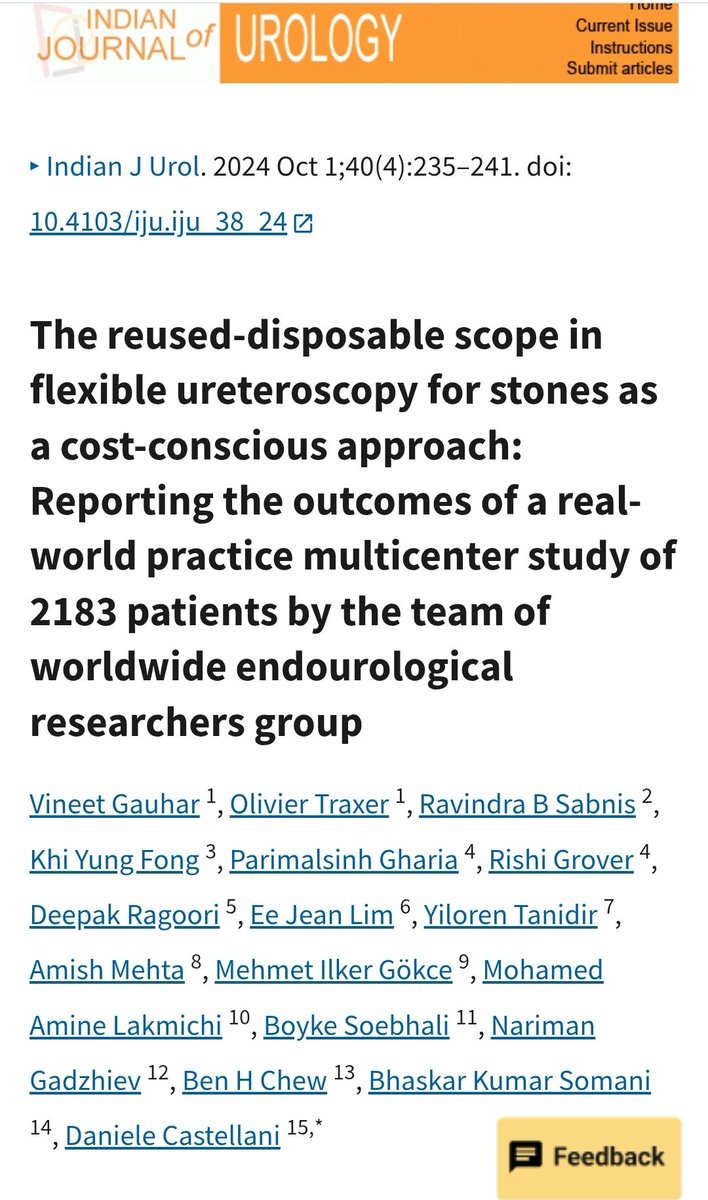 DrG (@docgauhar) on Twitter photo Congratulations to all authors 👌🎊
good to see that ur significant finding adds to our study 👍
<a href="/D_Castellani/">Daniele Castellani</a> <a href="/DrBenChew/">Dr. Ben Chew</a> <a href="/endouro/">Prof Bhaskar Somani</a> <a href="/OTRAXER/">Olivier Traxer</a> <a href="/drragoori/">𝘿𝙚𝙚𝙥𝙖𝙠 𝙍𝙖𝙜𝙤𝙤𝙧𝙞</a> <a href="/DrParimalGharia/">Dr Parimal Gharia</a> <a href="/eejeanlim/">eejeanlim</a> <a href="/Urologeman/">Urologeman (Nariman Gadzhiev)</a> <a href="/ytanidir/">Yiloren Tanidir</a> <a href="/AmineLakmichi/">Mohamed Amine Lakmichi</a> <a href="/fongkhiyung/">Khi Yung</a> <a href="/RavindraSabnis/">Ravindra Sabnis</a> <a href="/MPUHUroNephrol/">MPUH Uro-Nephrology</a>
#UroSoMe
Never say Congratulations to all authors 👌🎊
good to see that ur significant finding adds to our study 👍
<a href="/D_Castellani/">Daniele Castellani</a> <a href="/DrBenChew/">Dr. Ben Chew</a> <a href="/endouro/">Prof Bhaskar Somani</a> <a href="/OTRAXER/">Olivier Traxer</a> <a href="/drragoori/">𝘿𝙚𝙚𝙥𝙖𝙠 𝙍𝙖𝙜𝙤𝙤𝙧𝙞</a> <a href="/DrParimalGharia/">Dr Parimal Gharia</a> <a href="/eejeanlim/">eejeanlim</a> <a href="/Urologeman/">Urologeman (Nariman Gadzhiev)</a> <a href="/ytanidir/">Yiloren Tanidir</a> <a href="/AmineLakmichi/">Mohamed Amine Lakmichi</a> <a href="/fongkhiyung/">Khi Yung</a> <a href="/RavindraSabnis/">Ravindra Sabnis</a> <a href="/MPUHUroNephrol/">MPUH Uro-Nephrology</a>
#UroSoMe
Never say