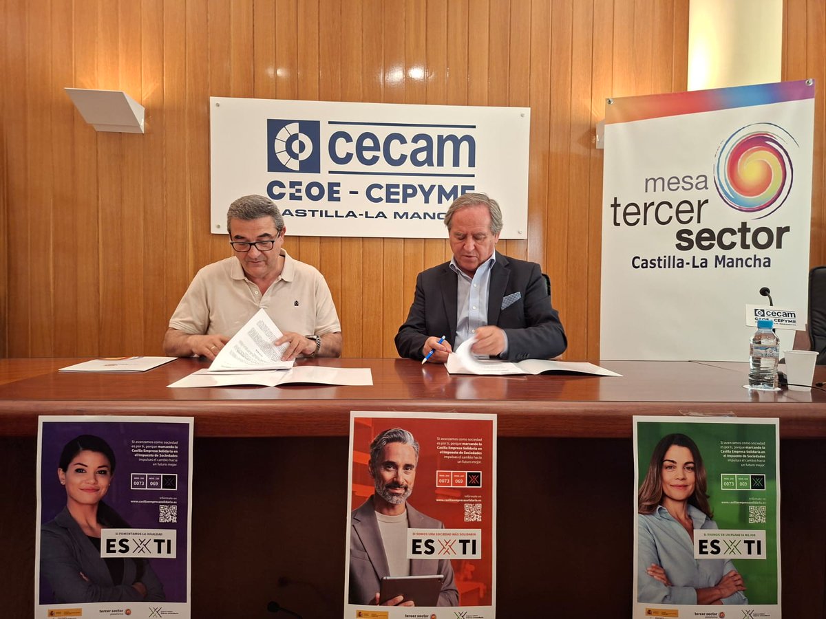 👍Castilla-La Mancha triplica la recaudación de la Casilla Empresa Solidaria hasta más de 1,2 millones de euros y es la quinta autonomía donde más crece la participación.