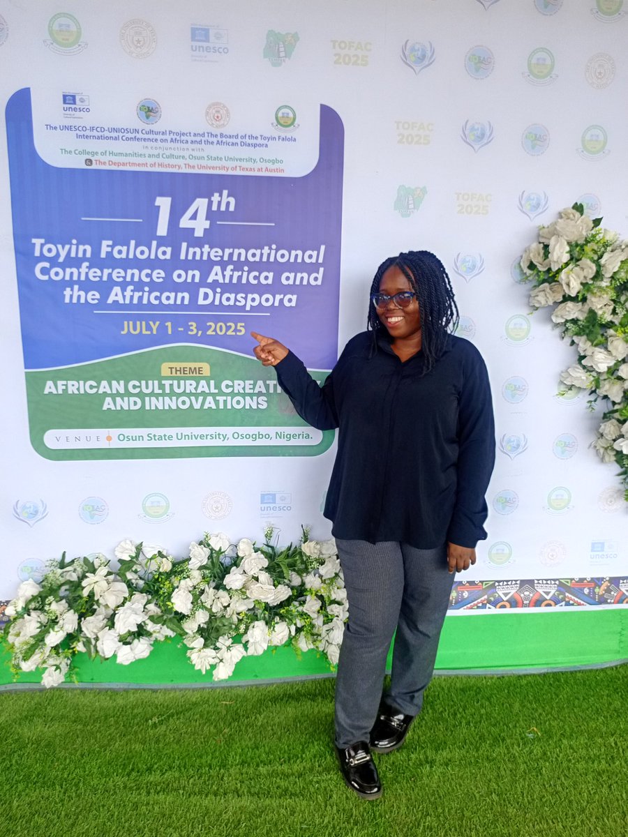 Last week, from 1-3 July 2025, I participated in the 14th Toyin Falola International Conference on Africa and the African Diaspora where I presented my paper on the role of digital platforms in preserving war memories...stephanieeffevottu.com/2025/07/07/ref…
#AcademicTwitter 
#postdoc
#Research