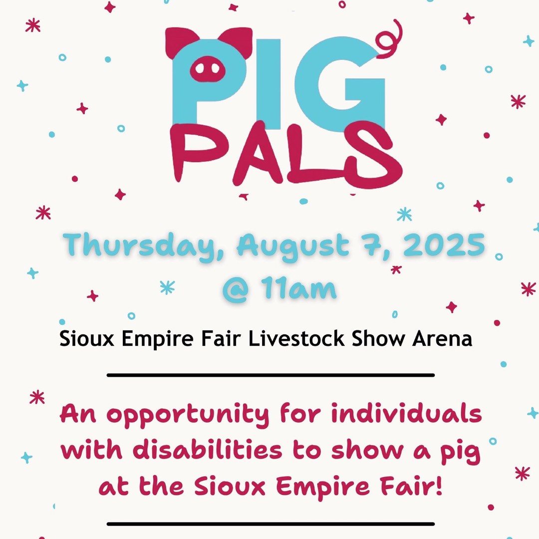 SiouxEmpireFair's tweet image. Pig Pals is a great opportunity individuals with disabilities to show a pig at the Sioux Empire Fair! 🐷 Interested in participating or volunteering? Learn more at siouxempirefair.com/events/2025/pi…