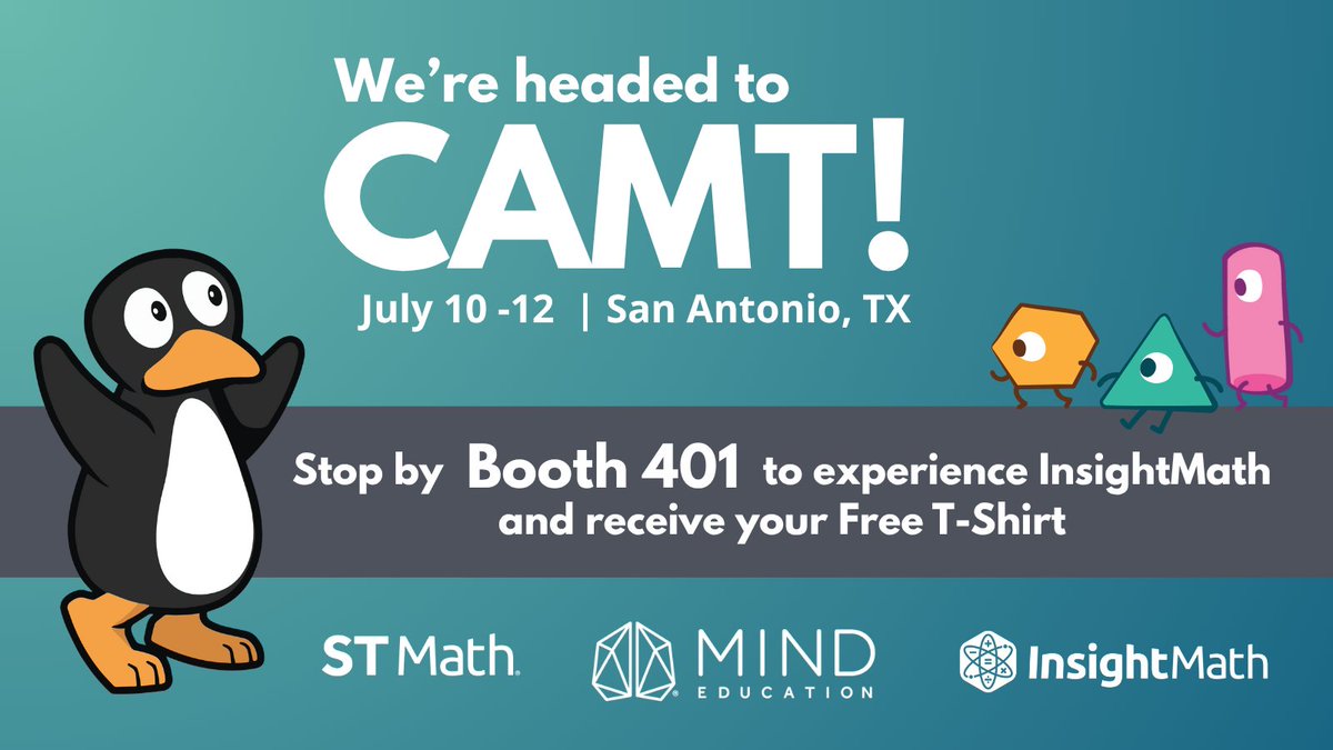 CAMT_TX's tweet image. MIND Education will be in booth #401 at @CAMT25. The continue to support CAMT as a Premier Plus Sponsor.