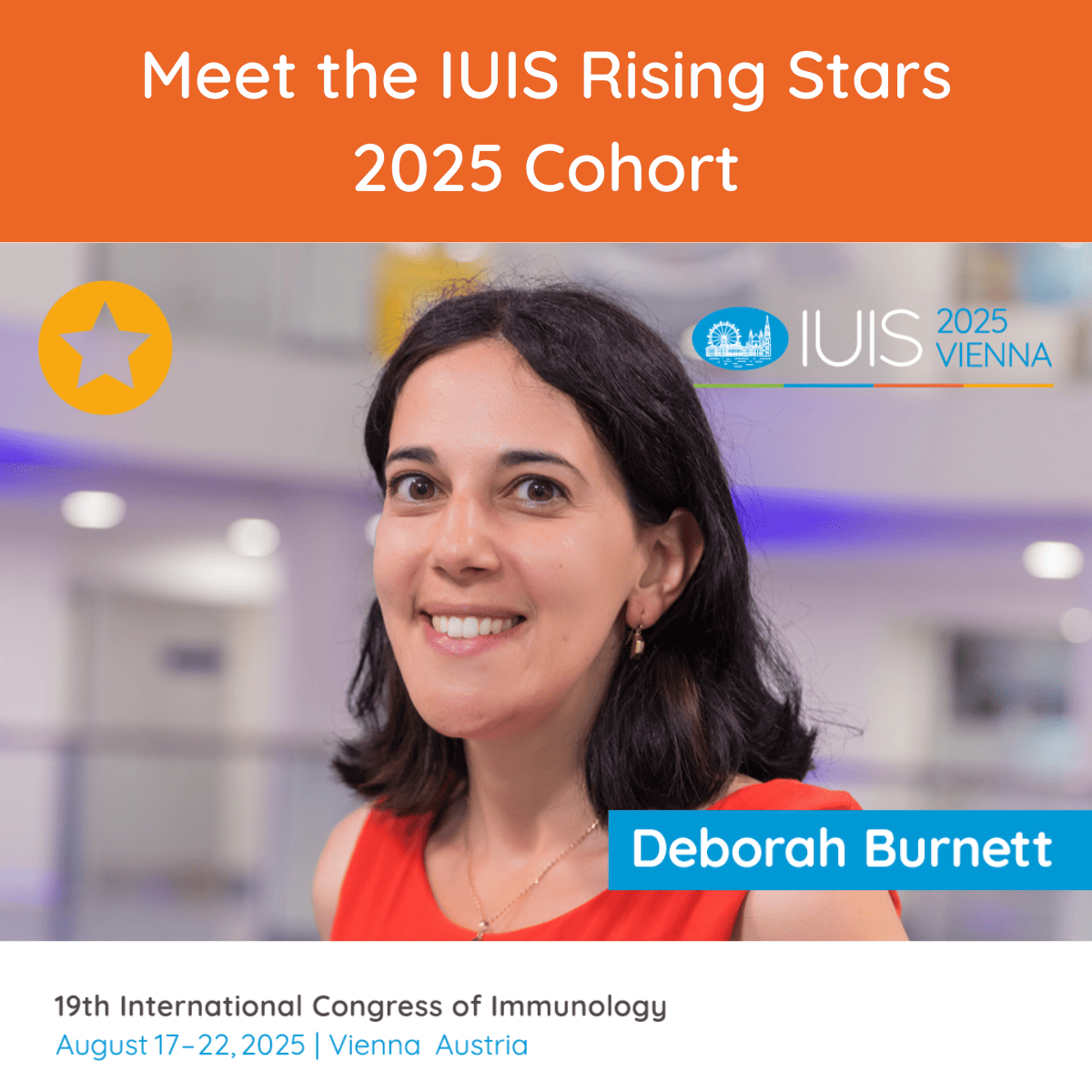 Introducing Dr. Deborah Burnett, Scientia Senior Lecturer at UNSW, leading research on vaccine efficacy and autoimmune diseases. At #IUIS2025, she’ll present "Specificity maturation defines germinal centre B cell transcriptional diversity."

loom.ly/CwagY2g