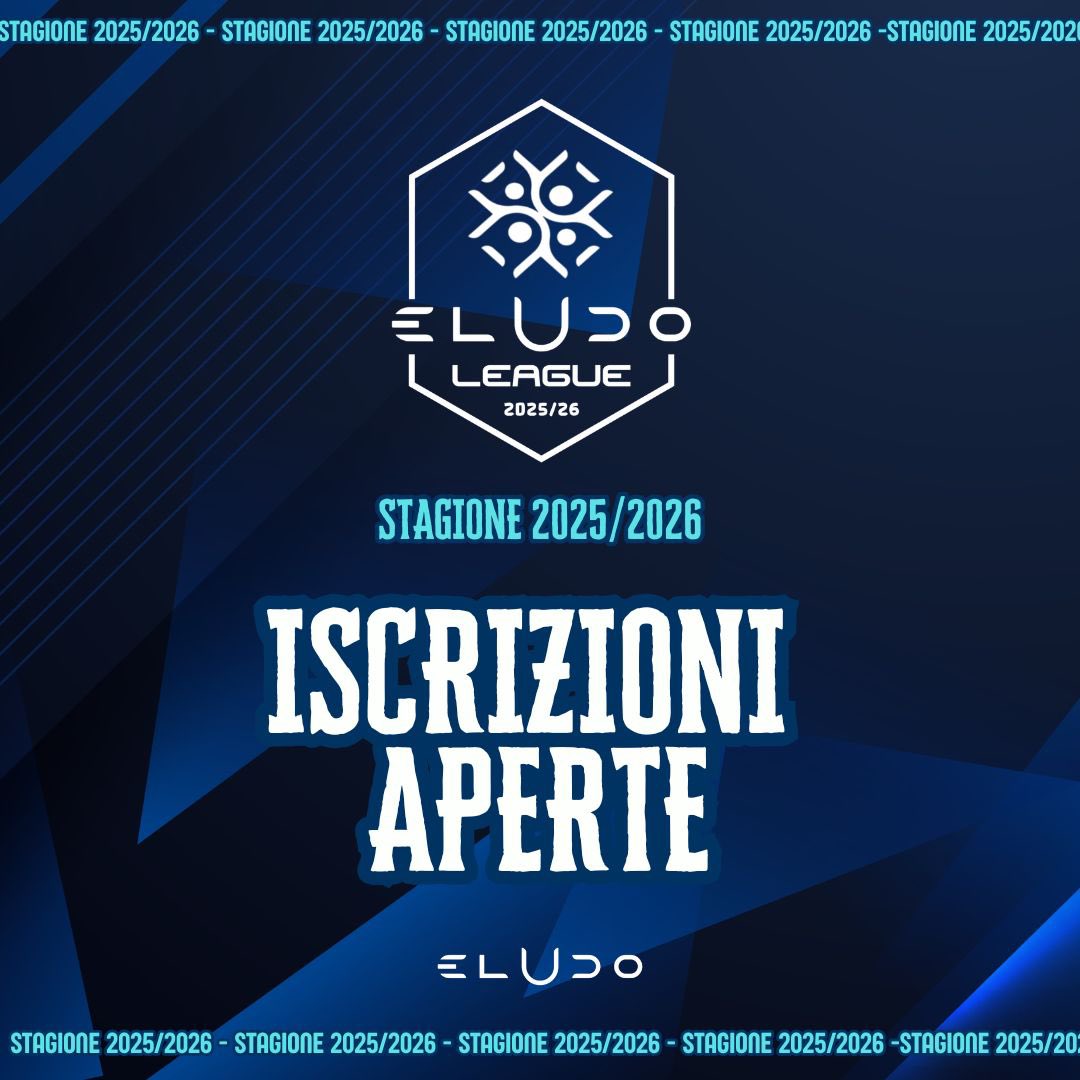eLUDO (@eludo_official) on Twitter photo eLudo League 2025/2026
ISCRIZIONI APERTE 
Siamo lieti di annunciare l’apertura delle iscrizioni per la prossima stagione ricordando che:
- Gli orari saranno il Lunedi e Mercoledi alle 22.20 (+10)
- Per Partecipare sarà necessario pagare una piccola iscrizione che andrà 100% eLudo League 2025/2026
ISCRIZIONI APERTE 
Siamo lieti di annunciare l’apertura delle iscrizioni per la prossima stagione ricordando che:
- Gli orari saranno il Lunedi e Mercoledi alle 22.20 (+10)
- Per Partecipare sarà necessario pagare una piccola iscrizione che andrà 100%