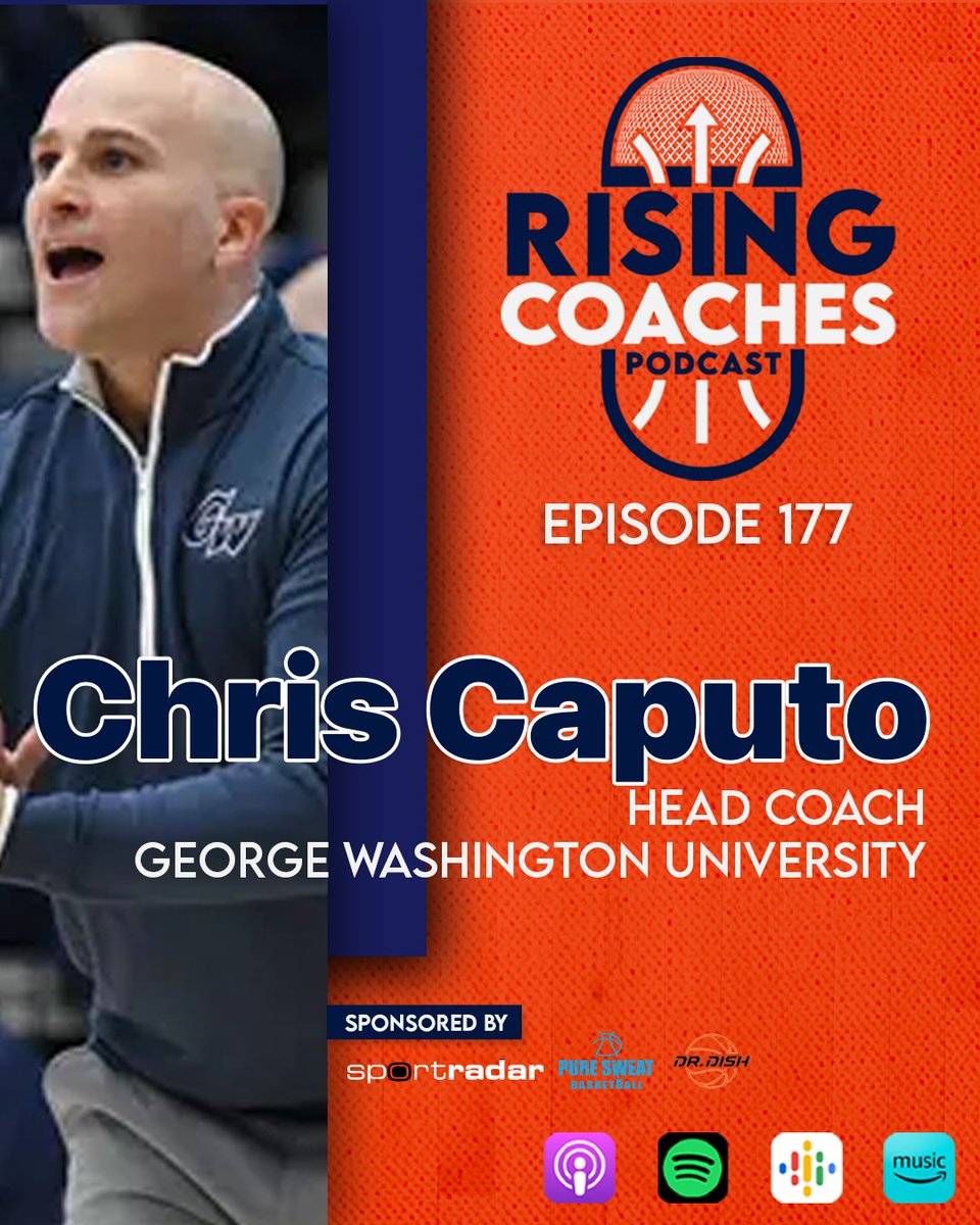 Rising Coaches (@risingcoaches) on Twitter photo 🎙️ Episode 177 of the Rising Coaches Podcast is here!
We’re joined by GW Head Coach <a href="/coach_c_caputo/">Chris Caputo</a>—part of George Mason’s legendary Final Four run and a key piece of Miami’s rise under Coach L. Now leading GW, he shares insights on staff building, networking, and his coaching 🎙️ Episode 177 of the Rising Coaches Podcast is here!
We’re joined by GW Head Coach <a href="/coach_c_caputo/">Chris Caputo</a>—part of George Mason’s legendary Final Four run and a key piece of Miami’s rise under Coach L. Now leading GW, he shares insights on staff building, networking, and his coaching