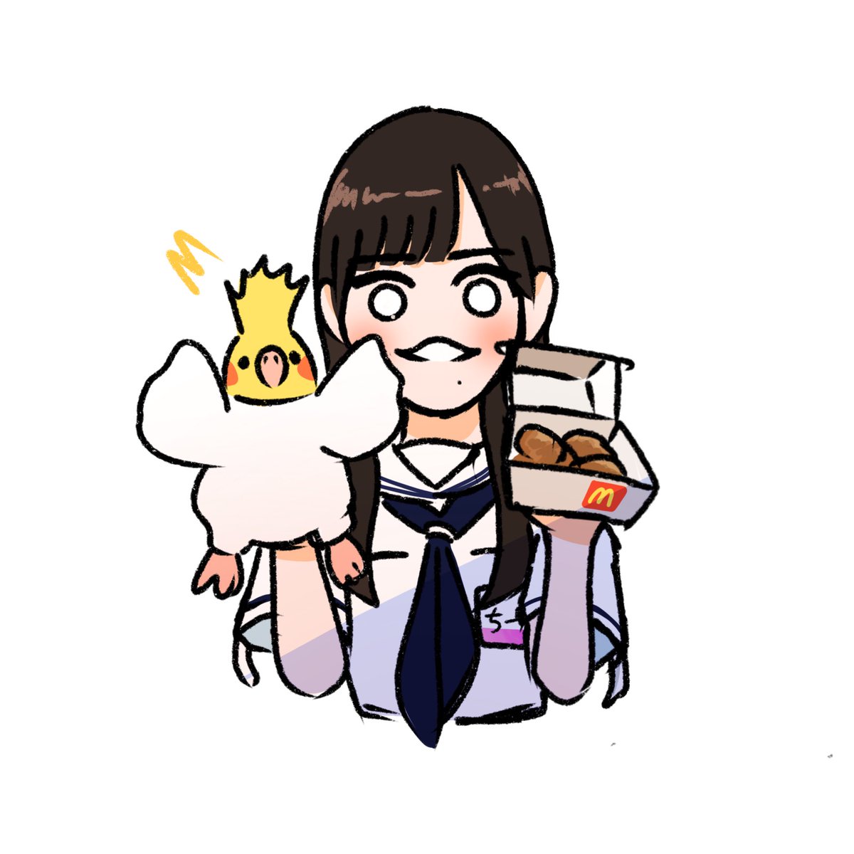 パペットナゲット
#sakurazaka46fanart  
#そこ曲がったら櫻坂　
#中川智尋