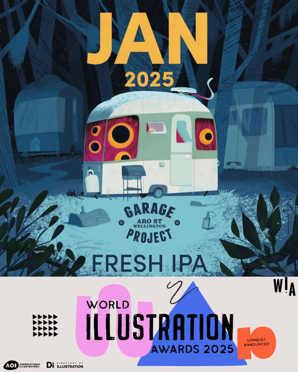 Congratulations to Daron Parton, whose project "Fresh IPA" has been Longlisted in the Design Product &amp; Packaging category of the #WorldIllustrationAwards!

We’re thrilled to celebrate Daron alongside the 500 talented artists selected for the #WIA2024 Longlist—recognizing standout