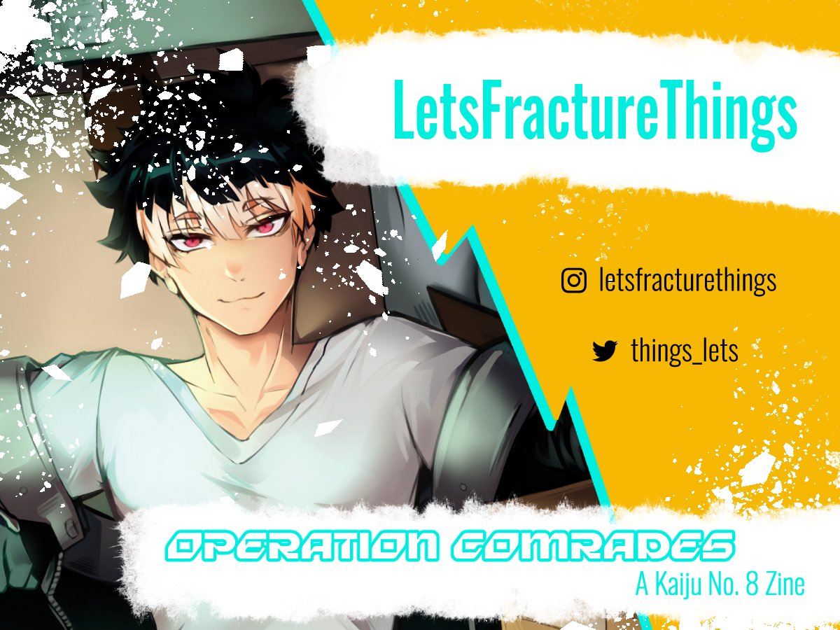 LetsFractureThings π (@things_lets) on Twitter photo Preview of my piece for <a href="/KaijuNo8Zine/">Operation Comrades: A Kaiju No. 8 Zine PO OPEN</a>ππ©΅
Feel very lucky I got to paint a Narumi ;)
Preorders are open NOW - there's so much good good to see, stretch goals too:
πoperationcomradeskn8.bigcartel.com Preview of my piece for <a href="/KaijuNo8Zine/">Operation Comrades: A Kaiju No. 8 Zine PO OPEN</a>ππ©΅
Feel very lucky I got to paint a Narumi ;)
Preorders are open NOW - there's so much good good to see, stretch goals too:
πoperationcomradeskn8.bigcartel.com