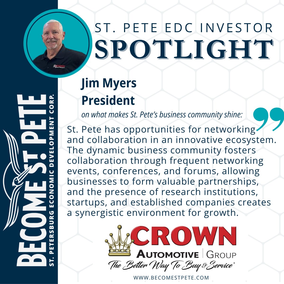 Today we shine the spotlight on Crown Automotive Group, which recently became a Leadership-level Investor. For almost 50 years, Crown Automotive Group has provided excellence in automotive sales and service to customers just like you. 
 hubs.li/Q03vH9220
