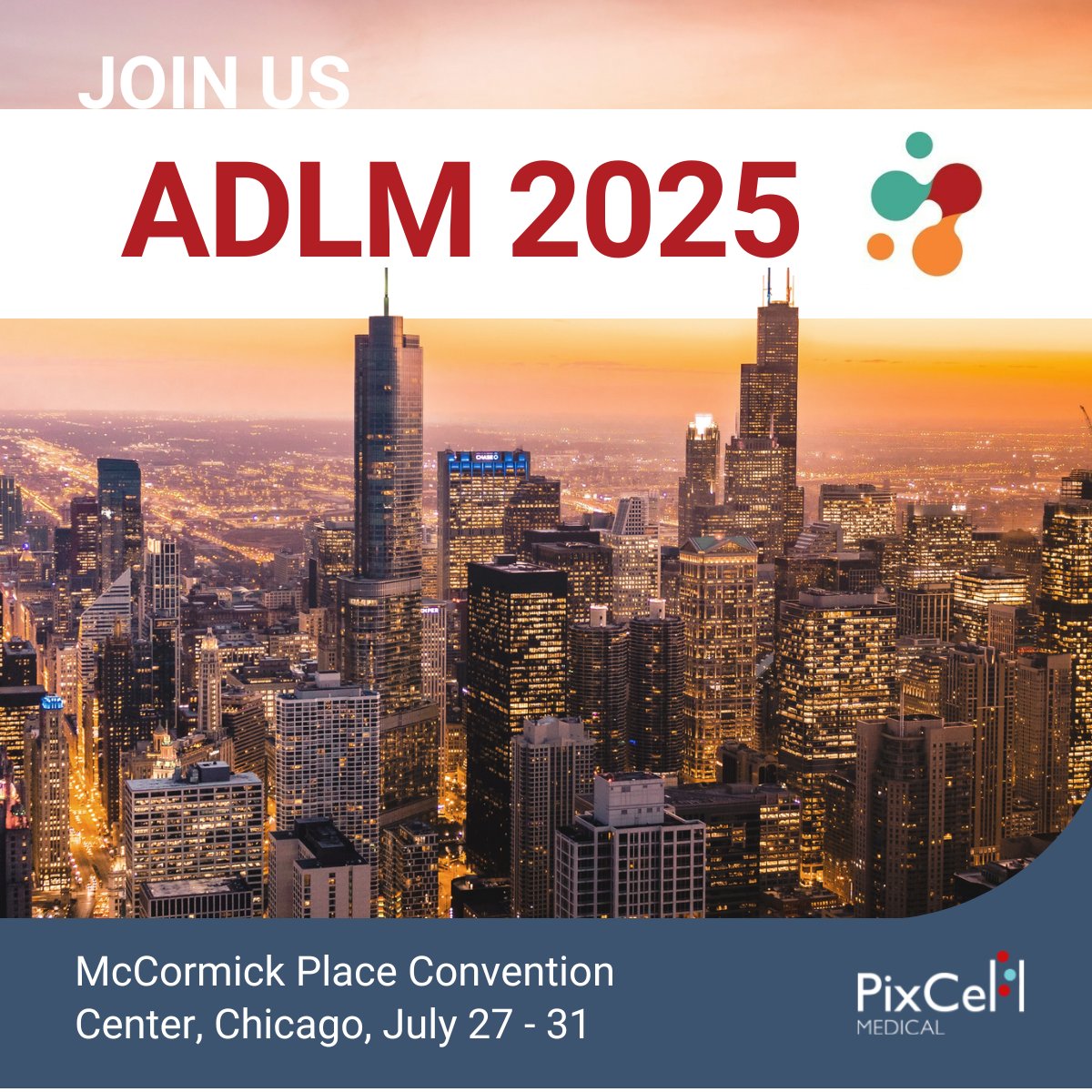 #ADLM2025 is just 3 weeks away!

We’re excited to connect and showcase what HemoScreen has to offer. You’ll find us at booth #3256 – stop by if you’re attending, or feel free to reach out to schedule a meeting.

More info here: pixcell-medical.com/events/pixcell…