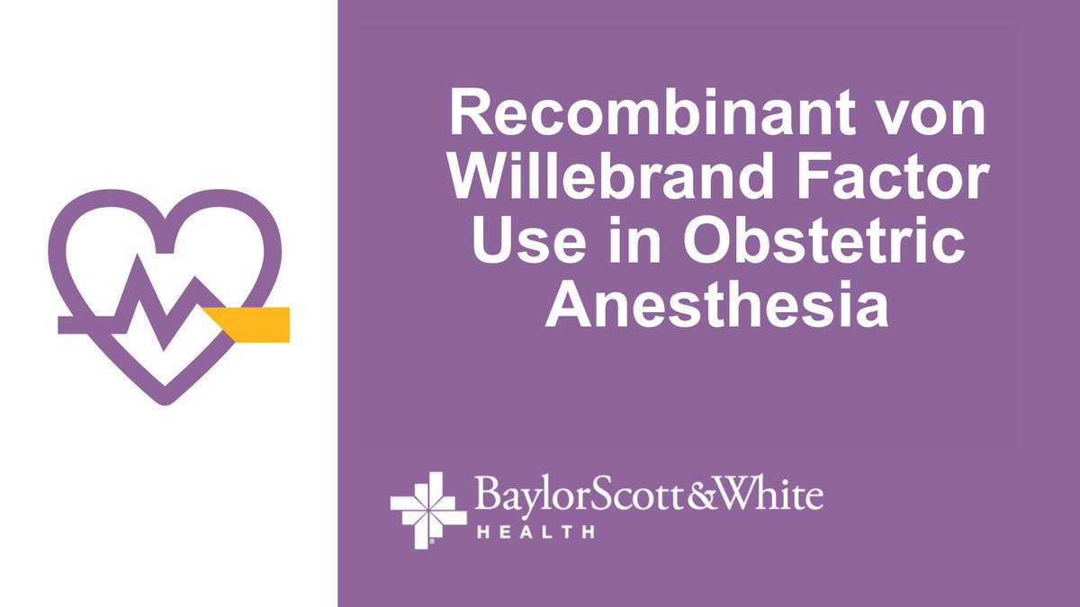 Managing von Willebrand factor disease (VWD) during pregnancy poses challenges. Recent findings indicate that rVWF administration can support safe neuraxial anesthesia, minimizing bleeding risks. Detailed findings: ow.ly/IgsU50Wi6vL 

#MaternityCare #BloodDisorders