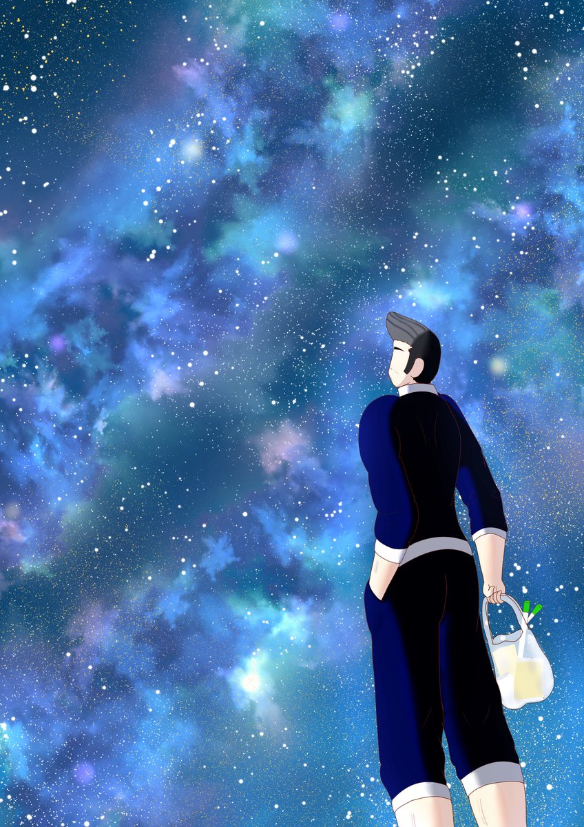 #葵屋のテーマで創作大会
 #七夕

葵屋さん（IDはリプ欄）の創作大会で
テーマ 「ミルキーウェイ」から
タイトル
『たまには空を見上げてみるもんだ』
です。

今回は少し余裕を持って間に合った〜ε-(´∀｀;)ﾎｯ