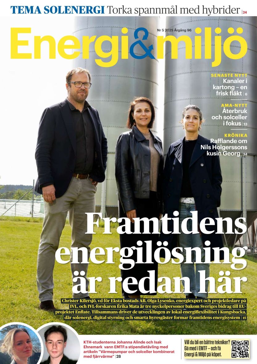 Pioneering Local Energy 

Eksta Bostads AB &amp; IVL demonstrate next-gen energy flexibility in Kungsbacka:
Switching between solar, grid &amp; district heating

 Full story in Energi &amp; Miljö:  energi-miljo.se/i-kungsbacka-f…
 
Learn more: enflate.eu