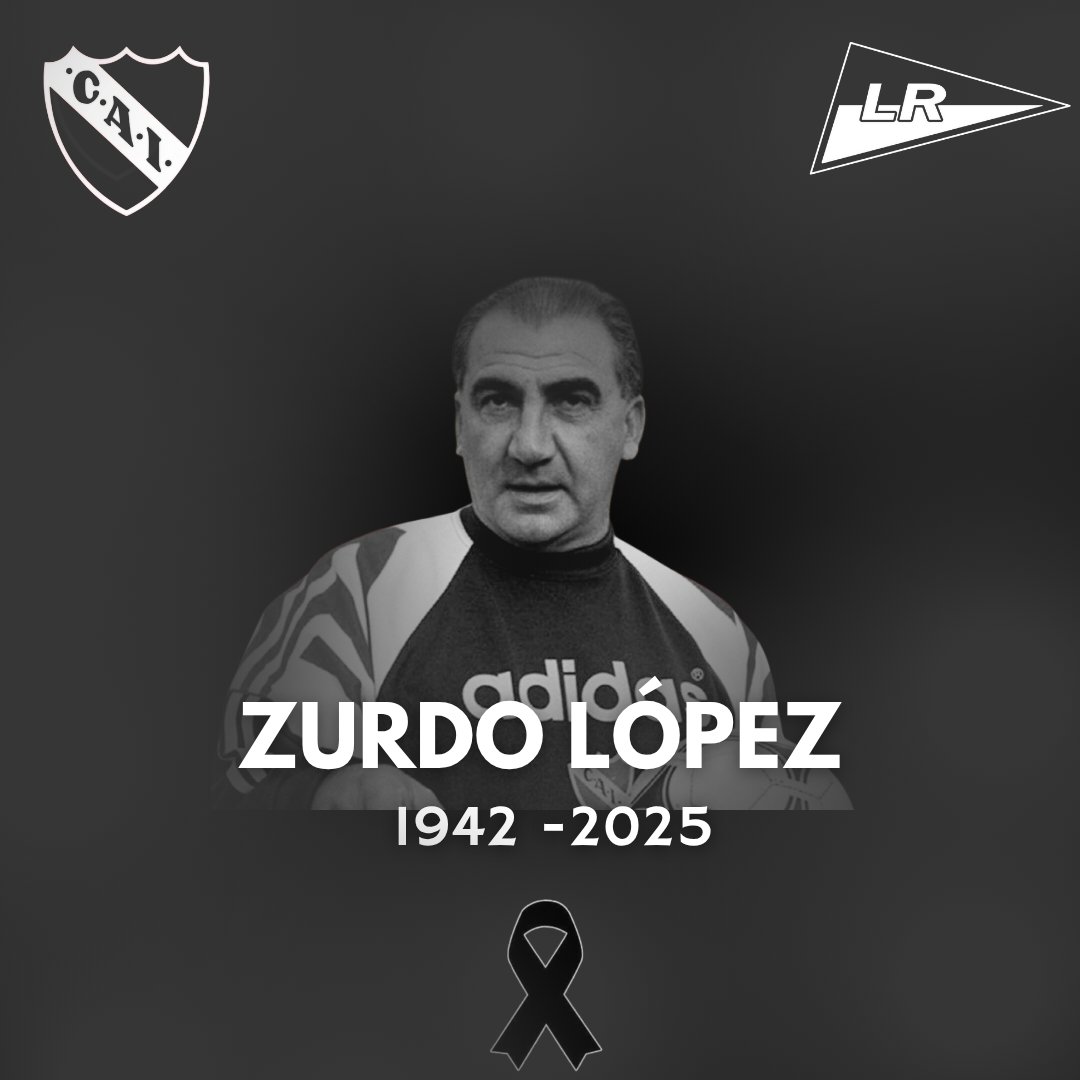 Despedimos con tristeza y pesar a un Rojo por demolición, una Gloria Roja que nos deja hoy, el gran Zurdo López.
Siete veces campeón internacional como jugador y técnico de Independiente, le extendemos un fuerte abrazo del pueblo rojo a su familia cercana 🫂🇦🇹