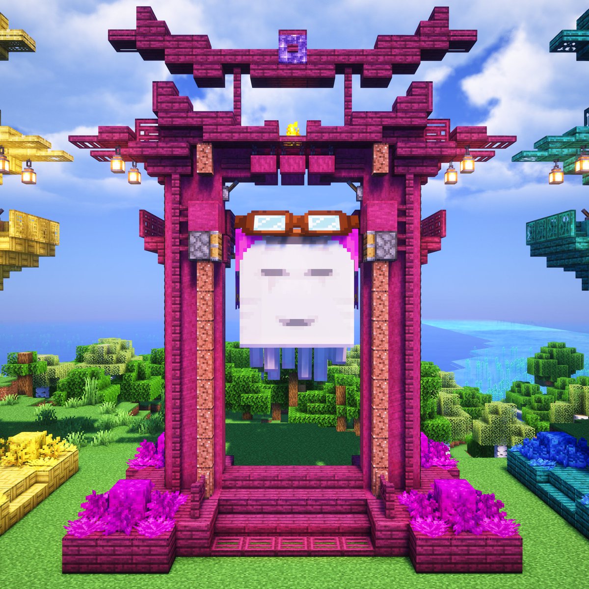 Minecraft: Happy Ghast Docking Station
Which one is your favorite? 🤔

Tutorial now live on Youtube!

#minecraft #happyghast #minecraftupdate #Minecraftbuilds