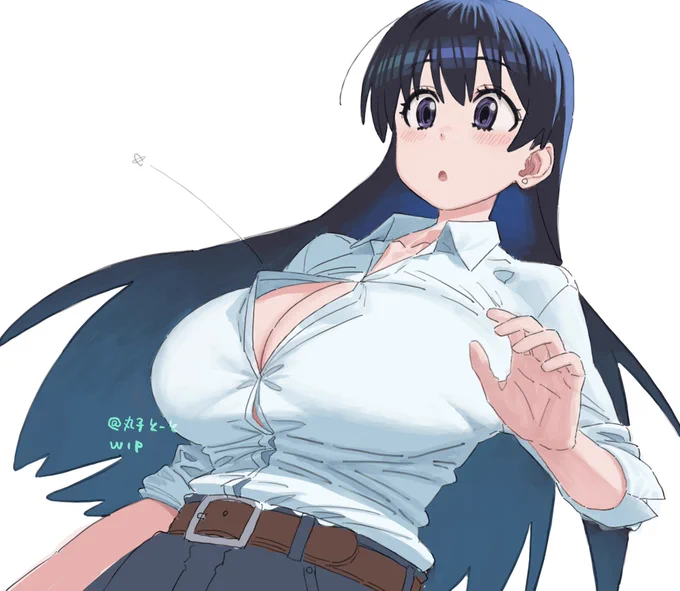 ボタンが弾け飛ぶ凪さんwip