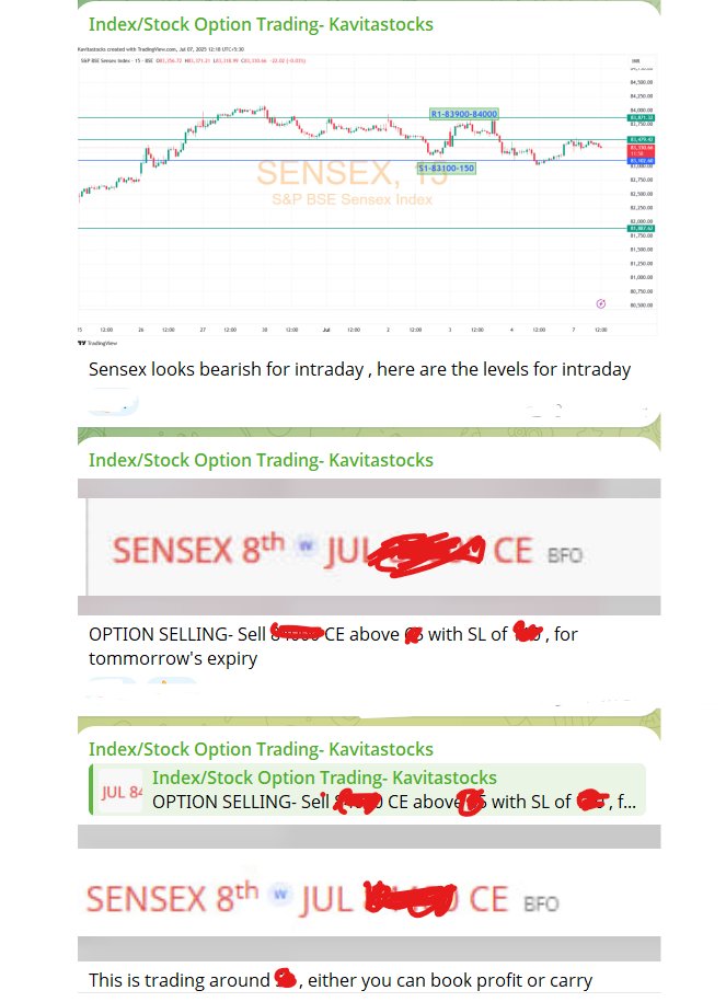Good day in Sensex , trade shared in premium channel worked out well .
Join Free Telegram channel for intraday options and stocks views: t.me/Kavitastocksof…

Disclaimer- kavitastocks.com
