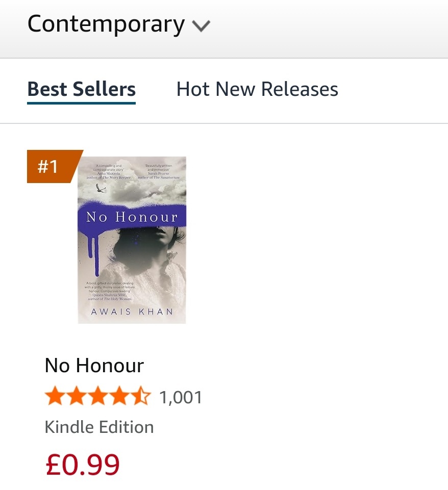 Just a reminder that NO HONOUR is currently 99p on Amazon UK and absolutely killing it in the charts. 

I know hitting Top 100 overall is near impossible, but perhaps I could hit the top 1000? 🥹

amazon.co.uk/No-Honour-Awai…