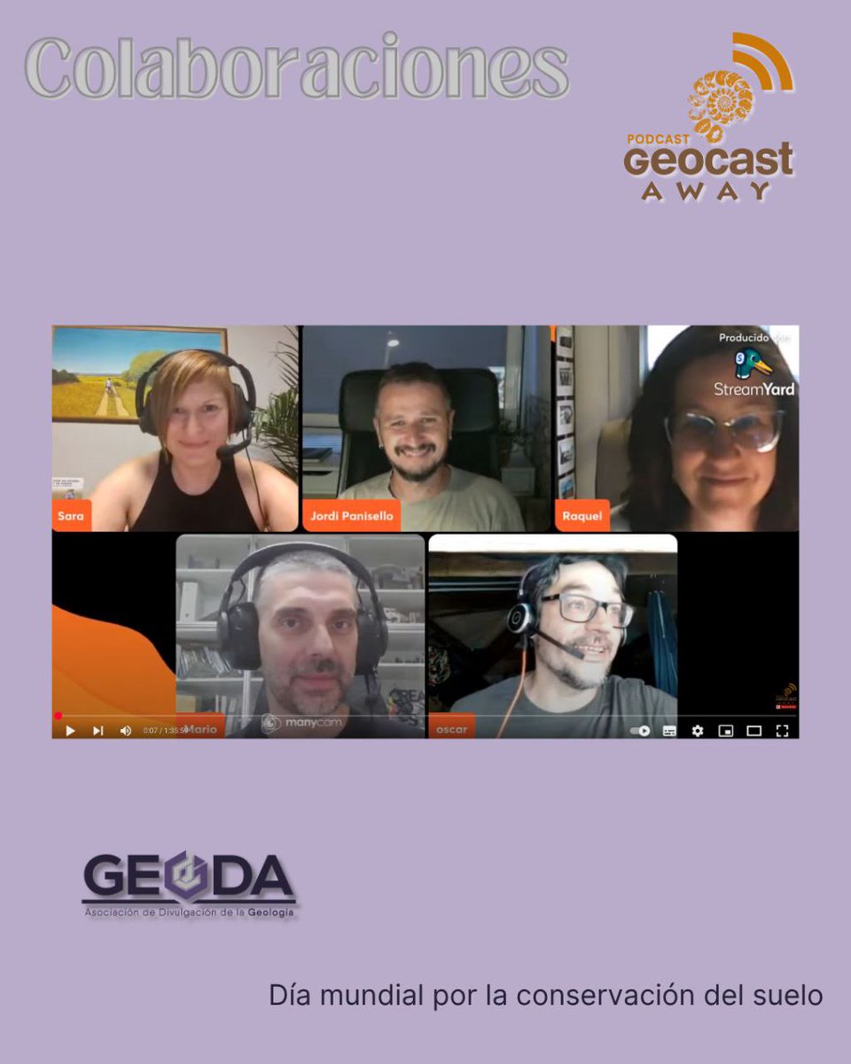 GeodaDivulga's tweet image. El suelo es un ecosistema vivo que hay que preservar.
Hoy, en el #DíaConservaciónSuelo, hemos querido recordar el último programa de @geocastaway, donde algunos de nuestros asociados entrevistaron al geólogo Jordi Panisello para hablar de los monolitos de suelo.