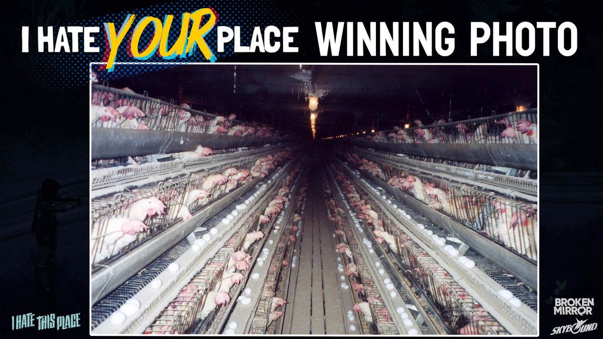 BMGhorrors's tweet image. 💀I Hate YOUR Place photo contest has come to an end!💀
Thanks everybody for all your contributions, it was VERY tough to pick the creepiest or whackiest one. 🫠
The decision had to be made, so...
🏆Congratulations to @Tommy_2080 and ther ''Dark hallway of caged hens in a…