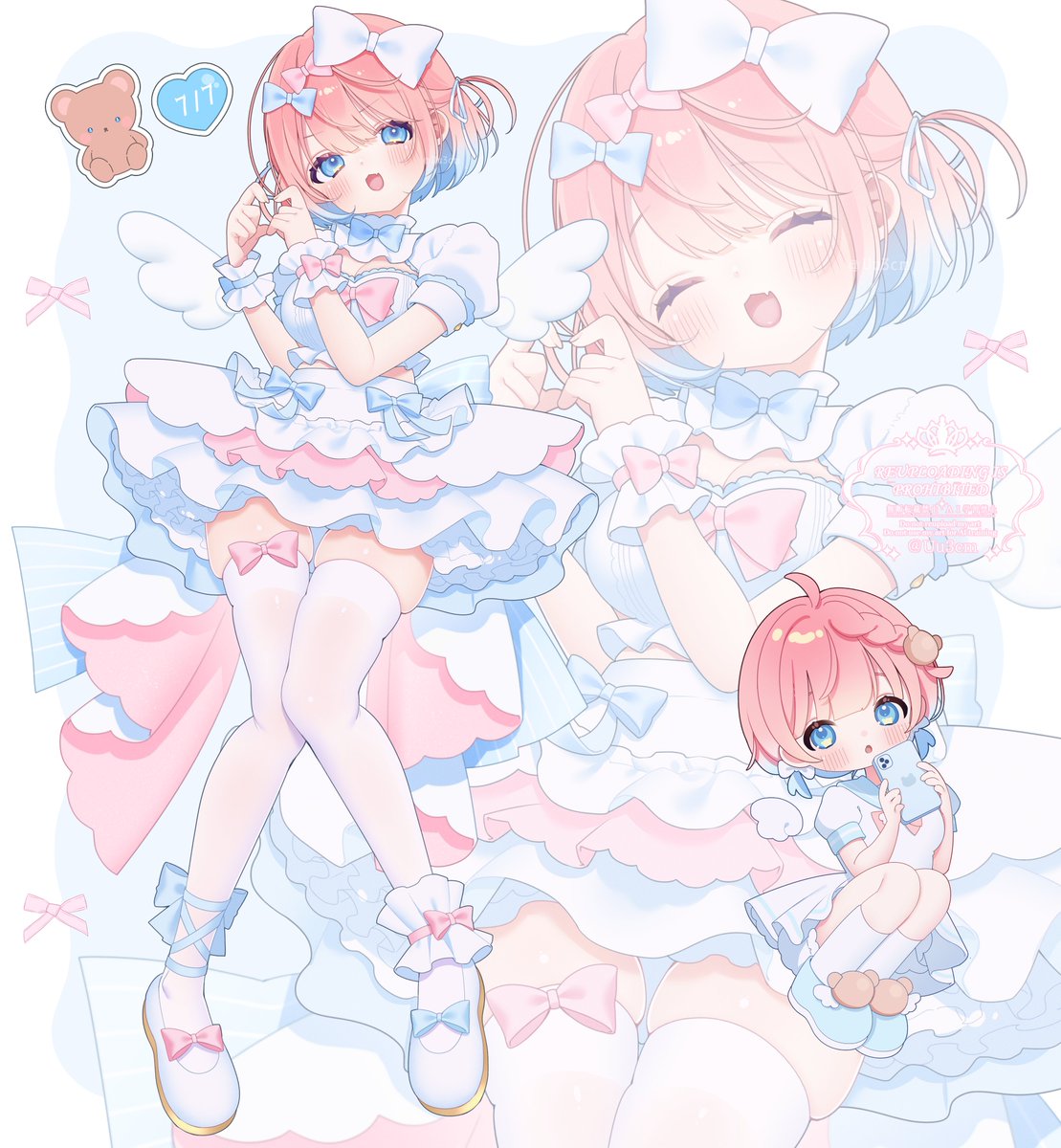 Uu3cm's tweet image. 合いの手＆イラストでお手伝いさせていただきました❕🩵🩵🩵🩵
とってもかわいい周年動画を見逃すな～❕❕❕❕