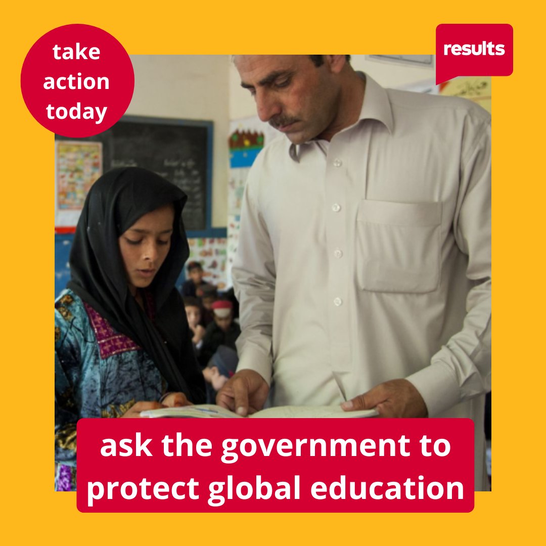 Education is a fundamental right to every child.

But the Government has warned that global education funding could be cut – a decision that would  be devastating for the 272 million children currently out of school.

Use your voice to protect it here ➡️ results.org.uk/news/we-still-…