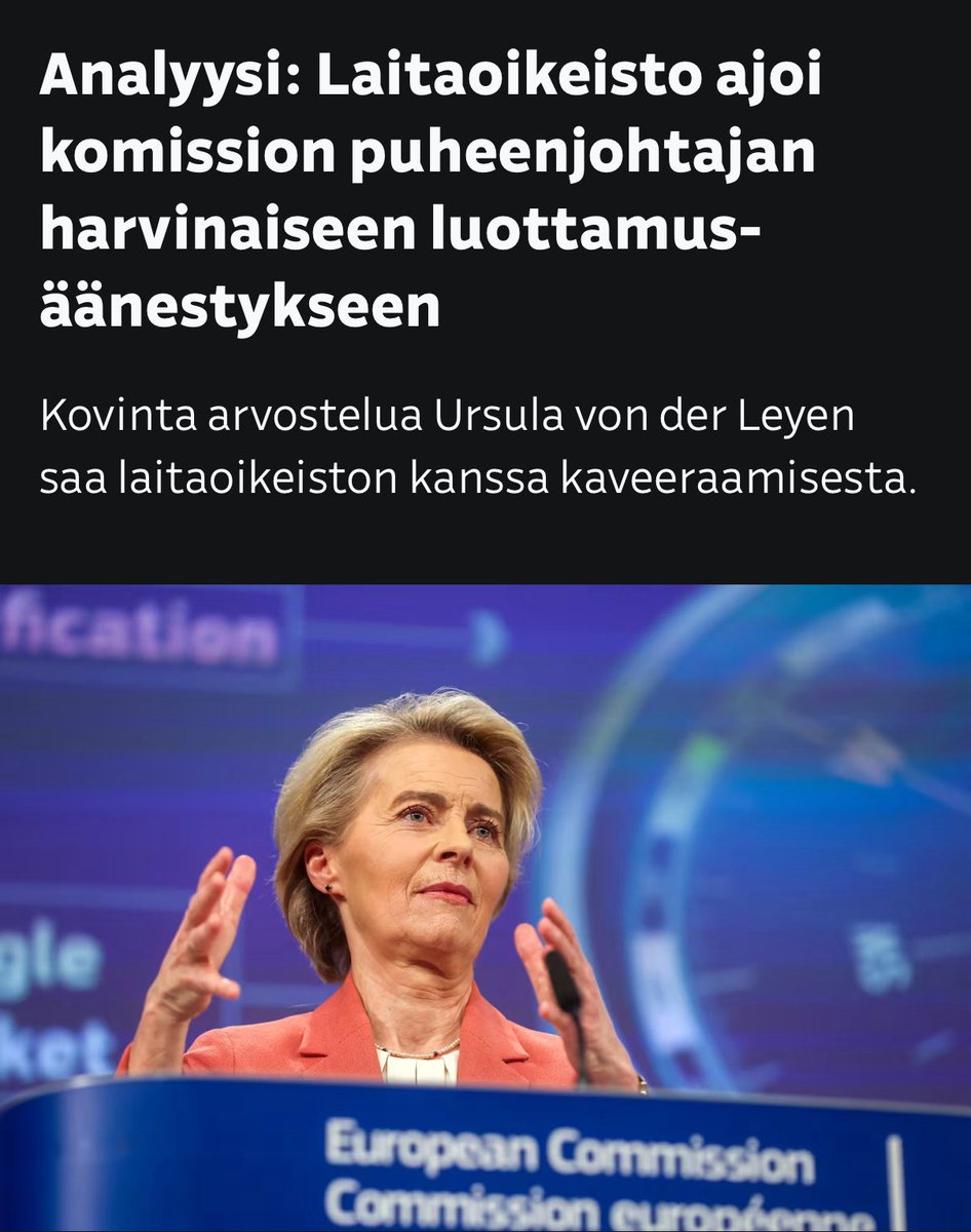 "Vihreän politiikan virheitä ei ole myönnetty, eikä ole lähdetty tekemään korjausliikettä. Muuttoliikkeeseen ei ole tulossa riittävän kovia tiukennuksia. Myöskään jäsenmaiden päätösvallan palauttamista ei ole oletettavissa tällä kaudella, Tynkkynen listaa."

On suorastaan