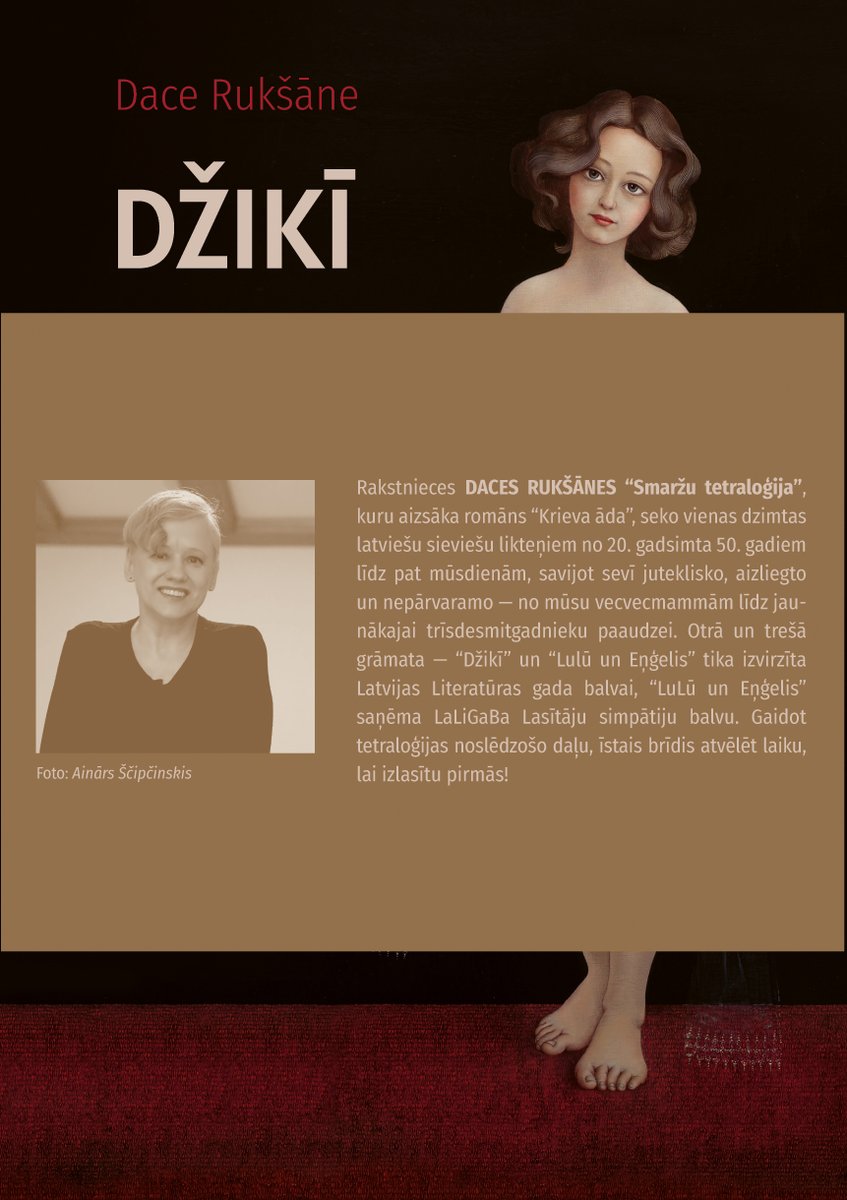 Gaidot Daces Rukšānes “Smaržu tetraloģijas” noslēdzošo grāmatu, ir īstais brīdis atbilstoši atzīmēt lasītāju joprojām neatslābstošo interesi par abiem tetraloģijas celmlaužiem, “Krieva ādu” un “Džikī”, ar jauniem šo abu pirmo grāmatu izdevumiem (Dienas Grāmata, 2025).
