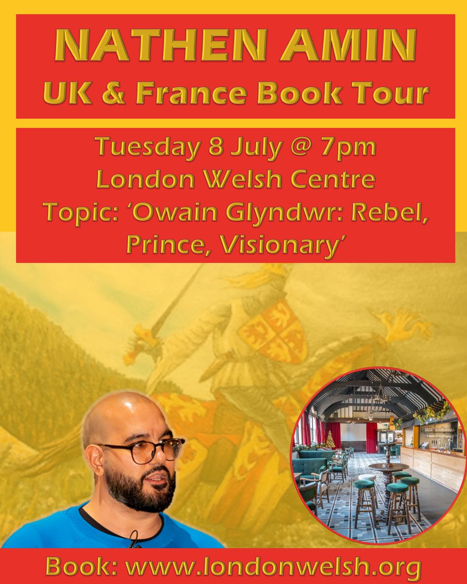 Are you in London tomorrow? I'm presenting a new lecture at London Welsh Centre on Owain Glyndwr. In 1905, Owen Rhoscomyl wrote "No other of all our heroes ever seated himself so firmly in the hearts of our race as this Owain". How did this come to be the case? Come along!