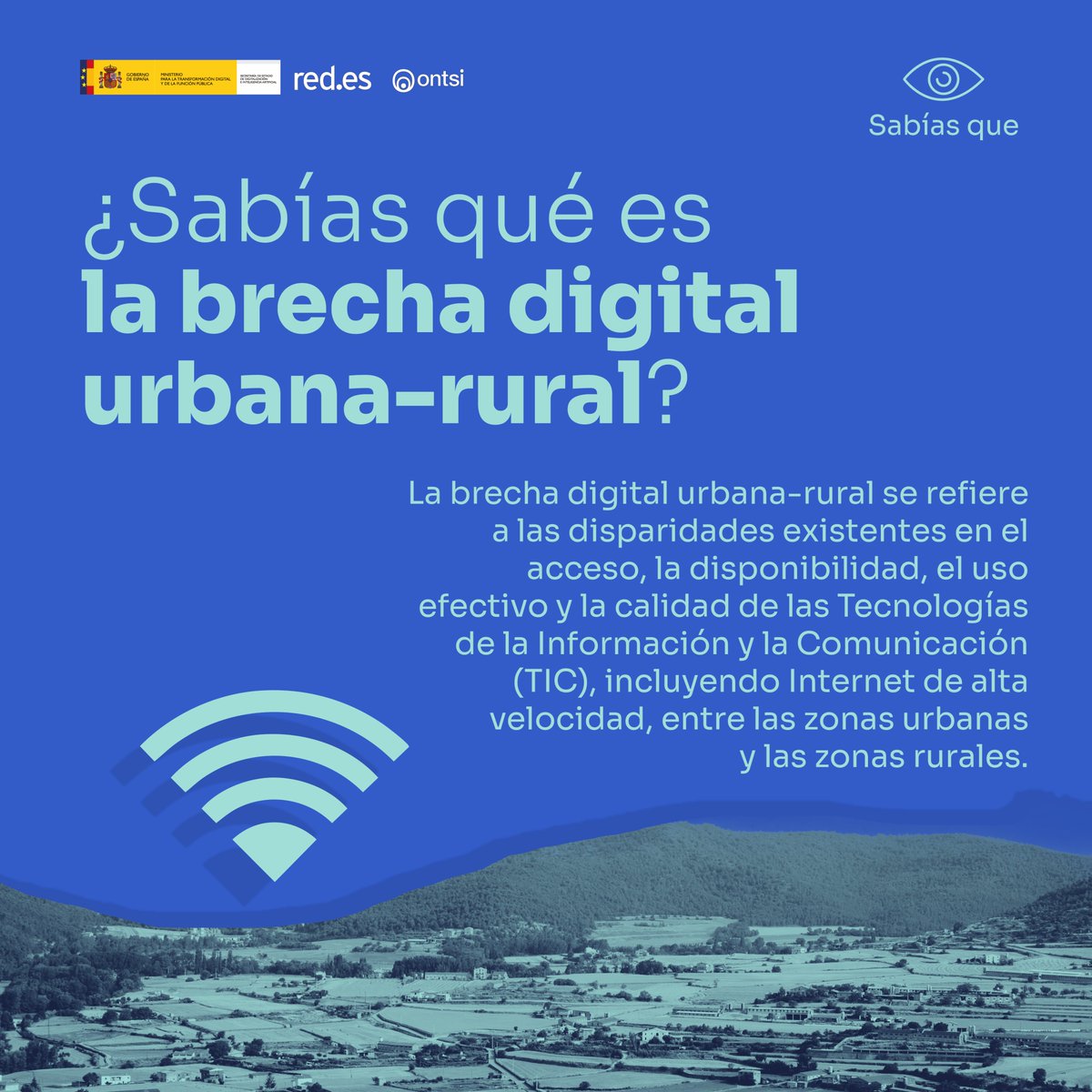 💻¿Sabías qué es la Brecha Digital Urbana-Rural? 

🌾 Es la disparidad en el acceso, uso y calidad de las TIC entre ciudades y pueblos

📱Es crucial reducirla para una sociedad más equitativa