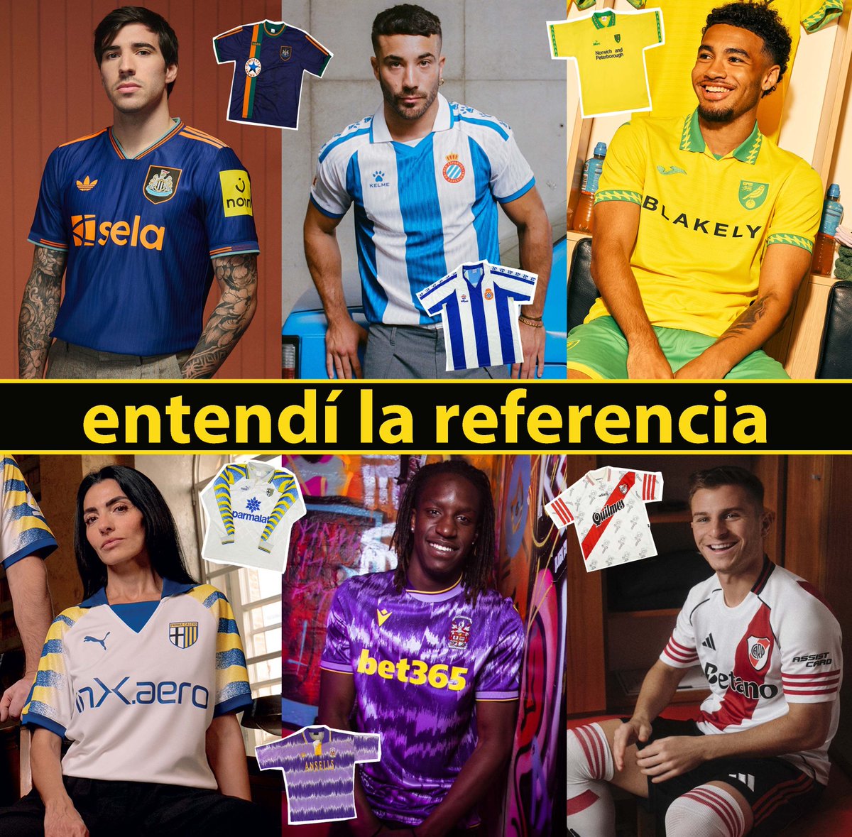 Las marcas siguen tirando de imaginario noventero para lograr la tantas veces prometida *mezcla de pasado y futuro*

El verano está lleno de referencias, algunas más refrescantes que otras. Pongo nota a un XI titular de guiños
9️⃣ 0️⃣ 🔙 🧵