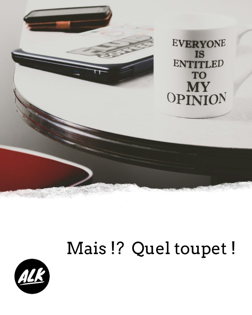 L’expression du jour d’Alphonse tALK

Quel toupet !

[ kɛl tupɛ ]

What nerve!

Follow me for more fun games. 

#expressions #oneaday #learnFrenchwithArnaud