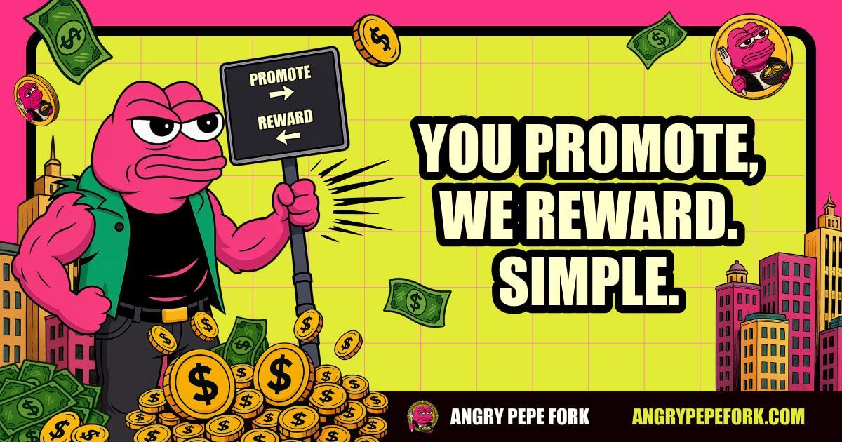 You don’t need a pitch deck.
You don’t need a meeting.
You just need a platform — and a voice.

You promote $APORK, we reward.
No questions. No middlemen. No delay.

💢 This is meme-powered earning.
💢 This is Angry Pepe Fork.
💢 angrypepefork.com