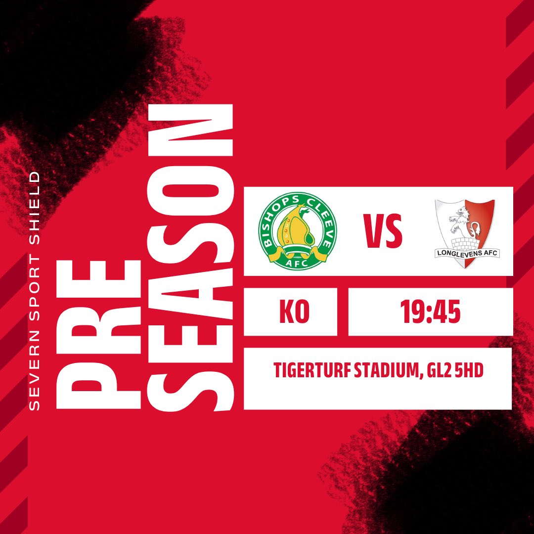 Longlevens AFC (@longlevensafc) on Twitter photo 09-07-2025, Severn Sport Shield⚽️
⚽️ Away v <a href="/BishopsCleeveFC/">Bishops Cleeve FC</a>
🏟️ TigerTurf Stadium, GL2 5HD
🕒 19:45pm Kick Off
Come and supports the lads as they take on Bishops Cleeve in the semi final of the Severn Sport Shield at the TigerTurf Stadium, home of <a href="/GCAFCofficial/">Gloucester City AFC</a>
#UpTheLevens 09-07-2025, Severn Sport Shield⚽️
⚽️ Away v <a href="/BishopsCleeveFC/">Bishops Cleeve FC</a>
🏟️ TigerTurf Stadium, GL2 5HD
🕒 19:45pm Kick Off
Come and supports the lads as they take on Bishops Cleeve in the semi final of the Severn Sport Shield at the TigerTurf Stadium, home of <a href="/GCAFCofficial/">Gloucester City AFC</a>
#UpTheLevens