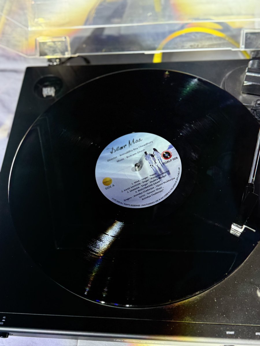 indraroy's tweet photo. In a few moments from NOW.

#DearMa 

Music and Vinyl Launch.
Film releases on 18th July

@aniruddhatony @BickramGhosh #EternalSounds https://t.co/WusGaZfm9a