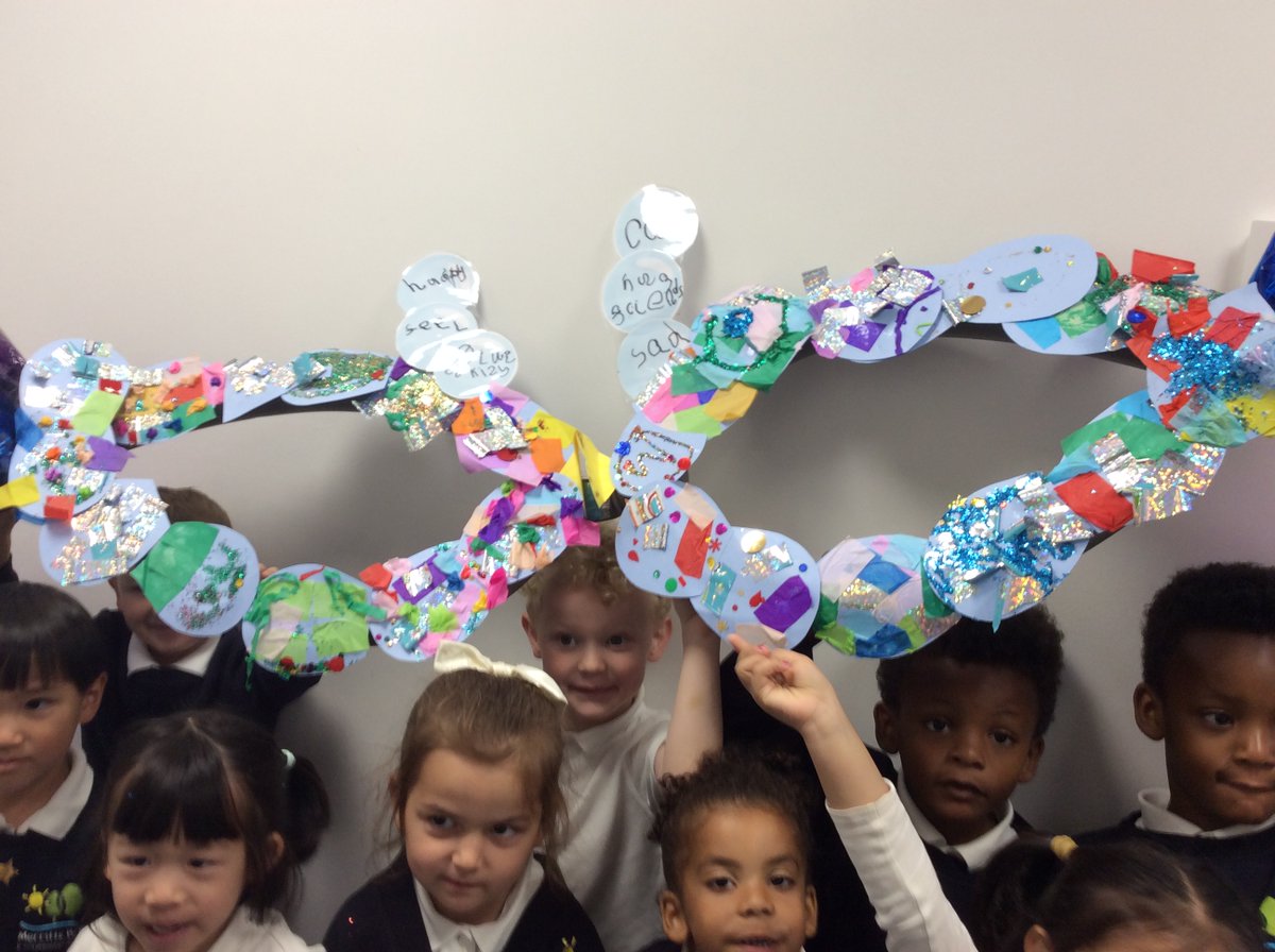 Thank you to all of our parents and carers that came along to join in with our 'Empathy Community Art Morning.'  We had such fun making our Empathy Glasses together.  Today, the children combined all of the hard work to make our Rainbow Fish inspired glasses.   @merrittsbrook