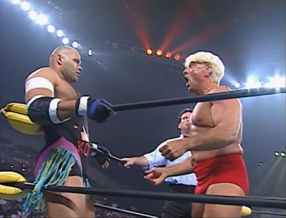 <a href="/Konnan5150/">Konnan</a> Faced Off Against <a href="/RicFlairNatrBoy/">Ric Flair®</a> For The WCW #USTitle 29 Years Ago Today At WCW Great American Bash 1996