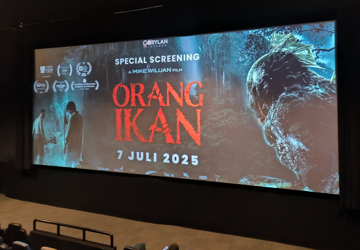 moviegoersID's tweet image. Hadir di Special Screening film horror creature, ORANG IKAN karya Mike Wiluan.

#OrangIkan tayang segera di bioskop Indonesia