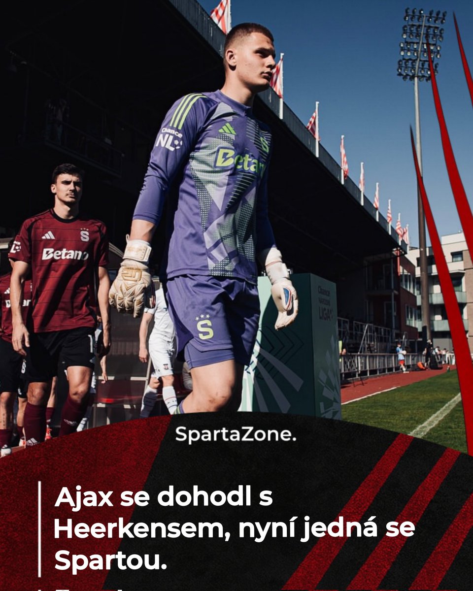 sparta_zone_off's tweet photo. Ajax se údajně dohodl s brankářem Joeri Heerkensem na osobních podmínkách. Mladý gólman by rád zamířil do amsterdamského klubu, který nyní chystá jednání se Spartou Praha.

Jednání mezi oběma kluby o přestupové dohodě by měla proběhnout v průběhu tohoto týdne.
#acsparta #Ajax https://t.co/UMl1rjaq5z