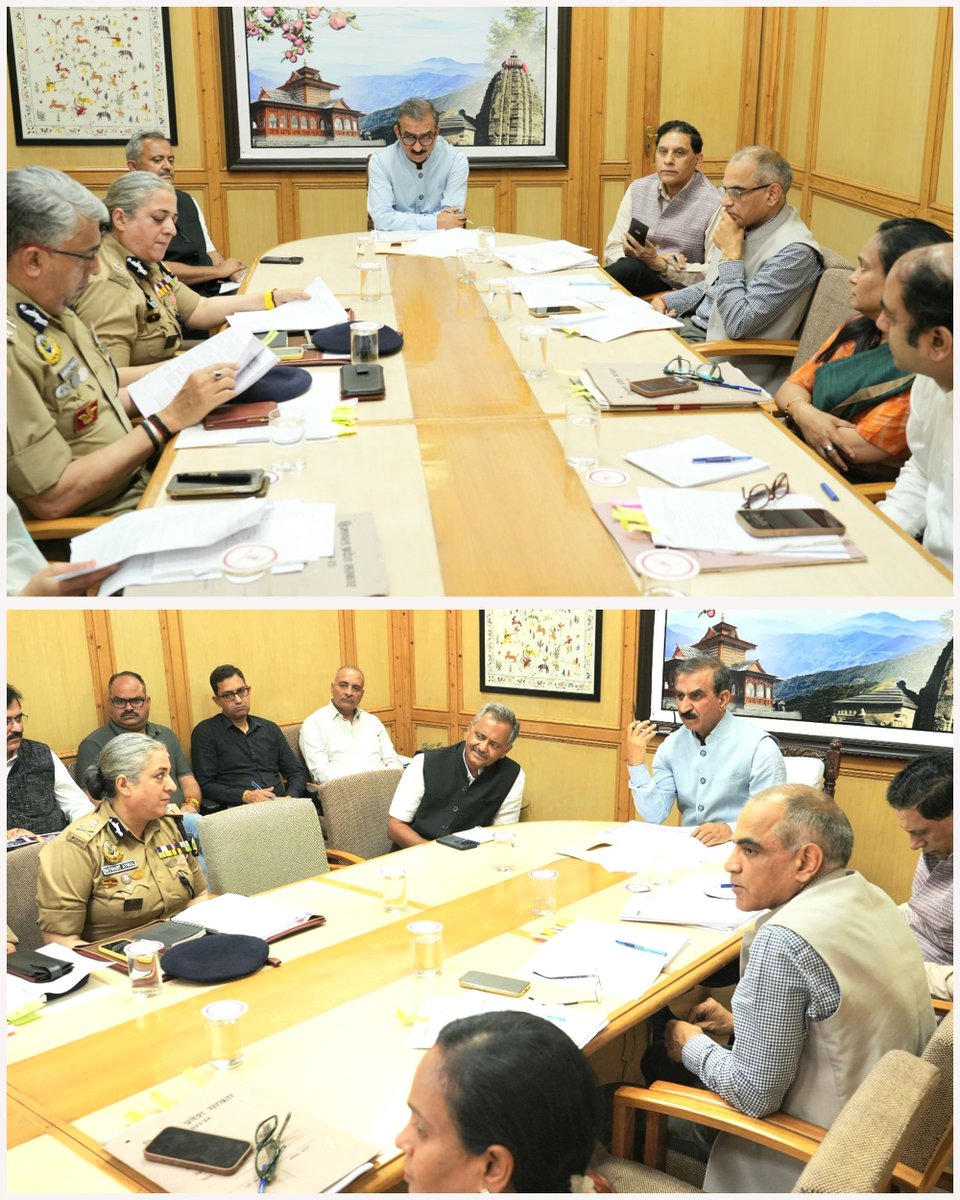 आज शिमला में राज्य आपदा प्रबंधन प्राधिकरण (SDMA) की 9वीं बैठक की अध्यक्षता की।

जलवायु परिवर्तन और आपदाएँ हमारी सबसे बड़ी चुनौतियों में शामिल हैं। इनसे प्रभावी ढंग से निपटने के लिए ठोस नीतियाँ और समन्वित प्रयास समय की माँग हैं। यह विषय केंद्र सरकार के समक्ष भी गंभीरता से उठाया