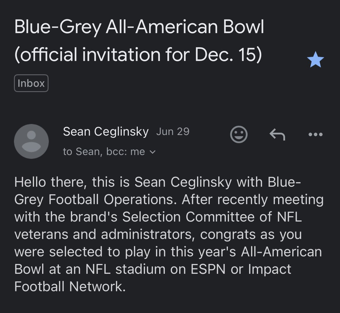 Cody Wright (@codyawright07) on Twitter photo I’m extremely honored to be selected for the <a href="/BlueGreyFB/">Blue-Grey All-American Bowl</a> Game this December for LB!!
<a href="/Coach_Mosier/">Ryan Mosier</a> I’m extremely honored to be selected for the <a href="/BlueGreyFB/">Blue-Grey All-American Bowl</a> Game this December for LB!!
<a href="/Coach_Mosier/">Ryan Mosier</a>